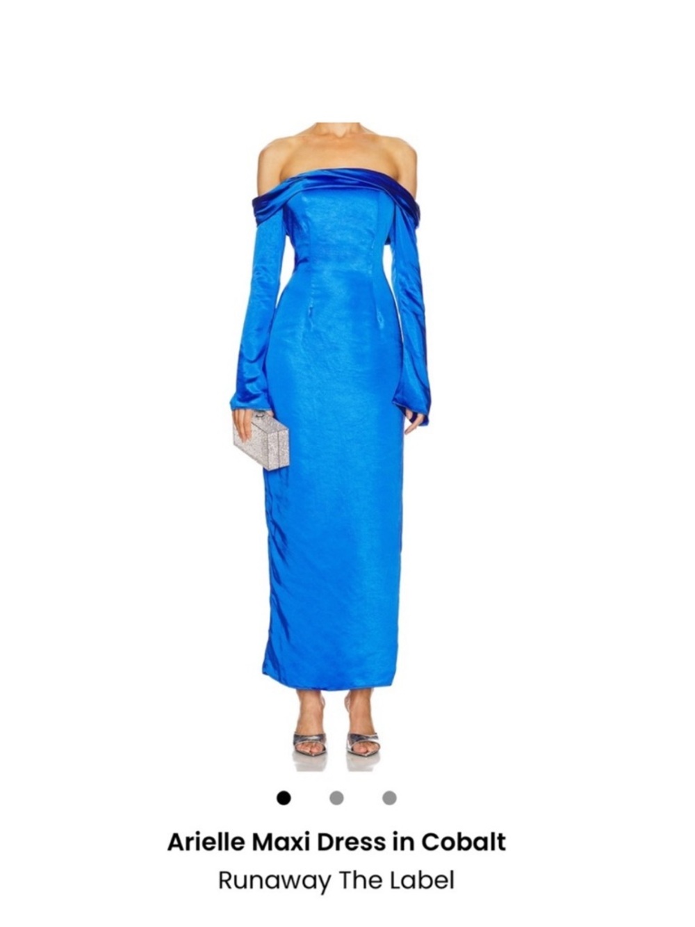 Runaway the Label Arielle Maxi Dress in Cobalt size medium